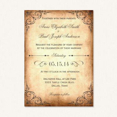 Rustic Wedding Invitations - Country Theme With Barn Wood, Florals, Jars